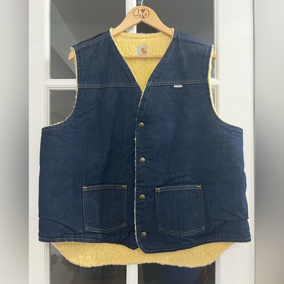 denim carhartt vest mens